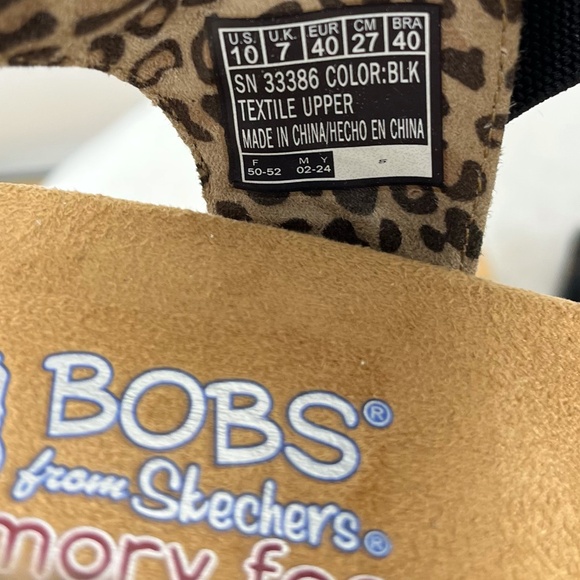 Bob's X Skechers Desert Kiss - Secret Picnic Strappy Sandal Sz 10 in Black - Picture 11 of 11